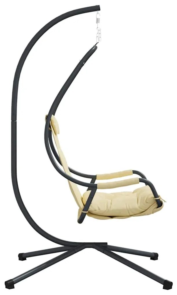 Függő tojás szék Bézs 94 x 107 x 196.5 cm Acél