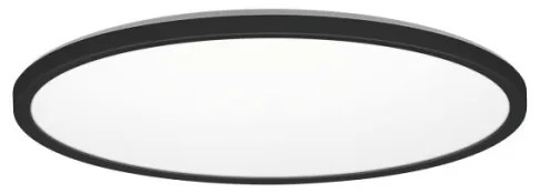 NIVERA LED 24W 230V IP54 fürdőszobai mennyezeti lámpa, 30 cm, fekete