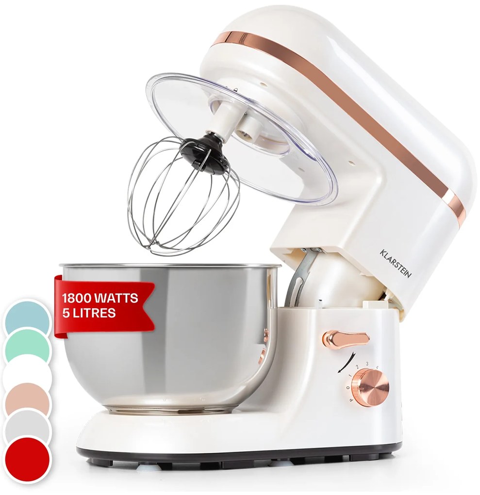 Klarstein Bella Elegance, konyhai robotgép, 2000 W, 1,7 PS, 6 fokozat, 5 L
