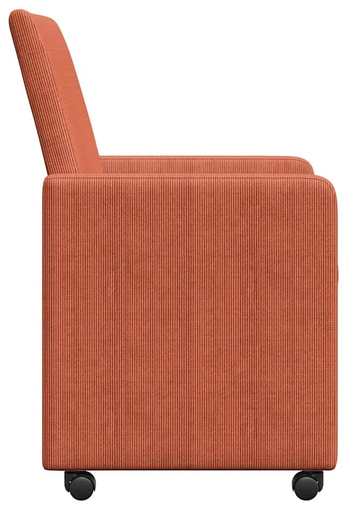 Kerekes Étkező Székek 2 pcs Piros narancs 57 x 66 x 94 cm