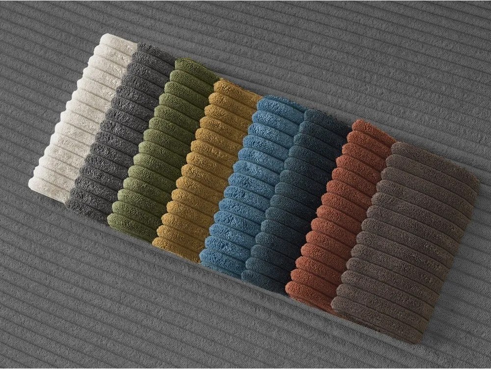 Sötétszürke kordbársony kanapé 170 cm Giorgia – Bobochic Paris