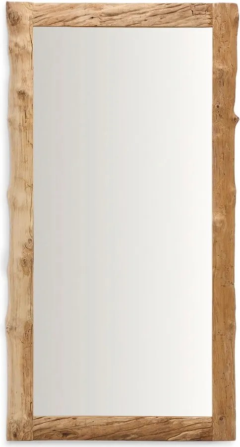 Fali tükör tömörfa kerettel 105x200 cm Ibro – Kave Home