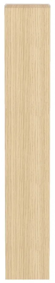 Fehér könyvespolc tölgyfa dekoros asztallappal 90x188 cm Ella - TemaHome