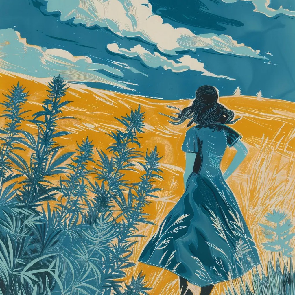 Poszter 80x80cm Utazás a mezőkön át