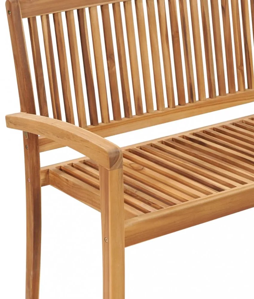 2 személyes tömör tíkfa kerti pad asztallal 128,5 cm