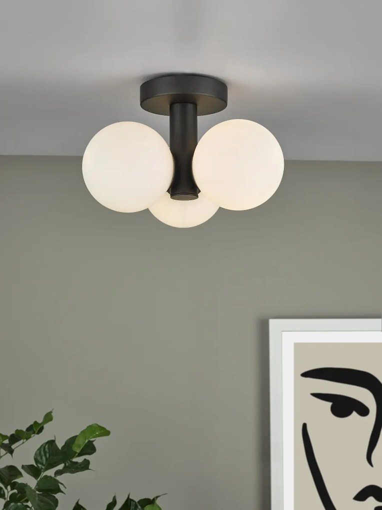Dar Lighting modern mennyezeti lámpa blake matt fekete darbla5322