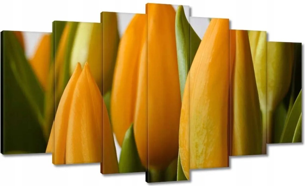 Vászonkép 140x80 Sárga tulipánok