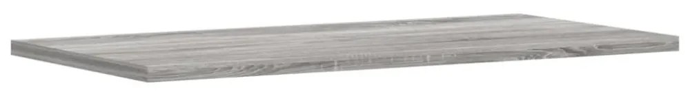 4 db szürke sonoma színű szerelt fa fali polc 60 x 20 x 1,5 cm