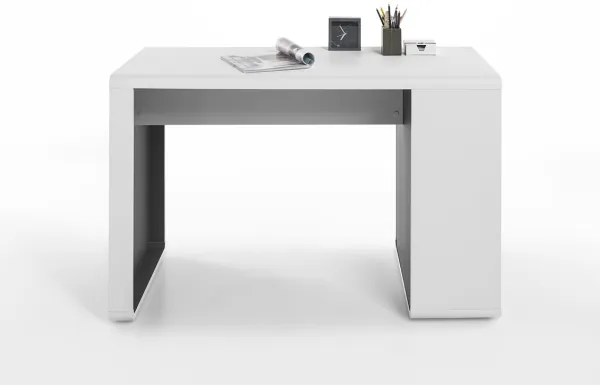 TEO íróasztal, fehér/antracit