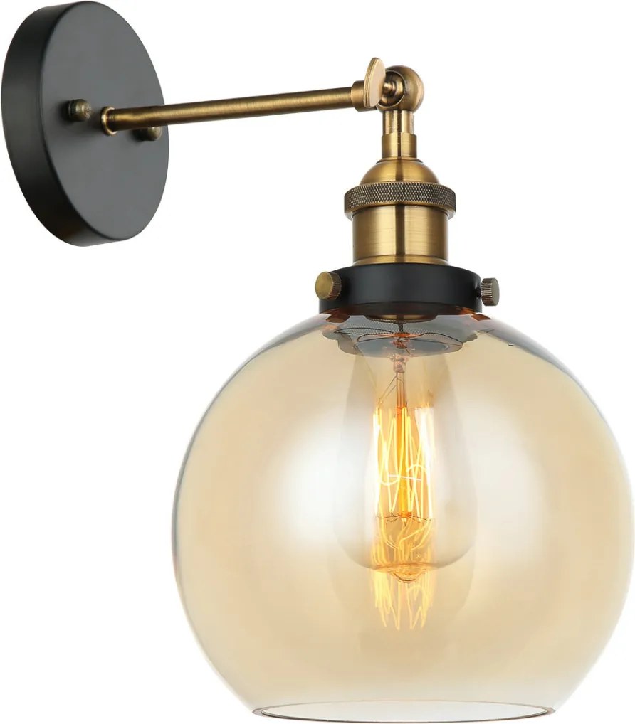 Italux CARDENA MBM-4330-1-GD+AMB Fali lámpa 1x40W/E27 IP20