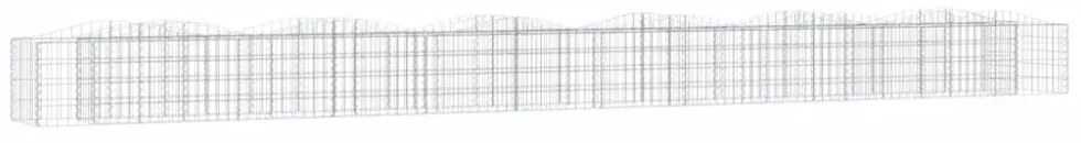 íves horganyzott vas gabion magaságyás 600x50x50 cm