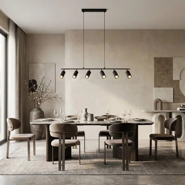 BRILAGI - Kábelre függesztett csillár SELE 6xGU10/30W/230V fekete