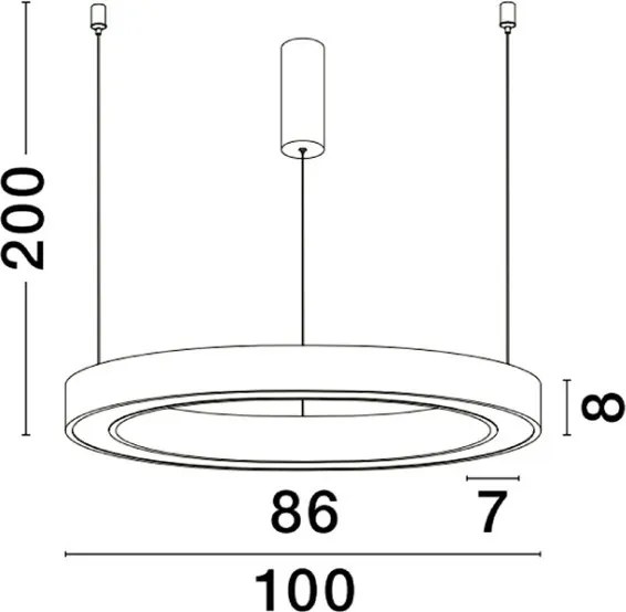 NOVALUCE 9345645 MORBIDO Modern Led Függesztett Lámpa LED IP20
