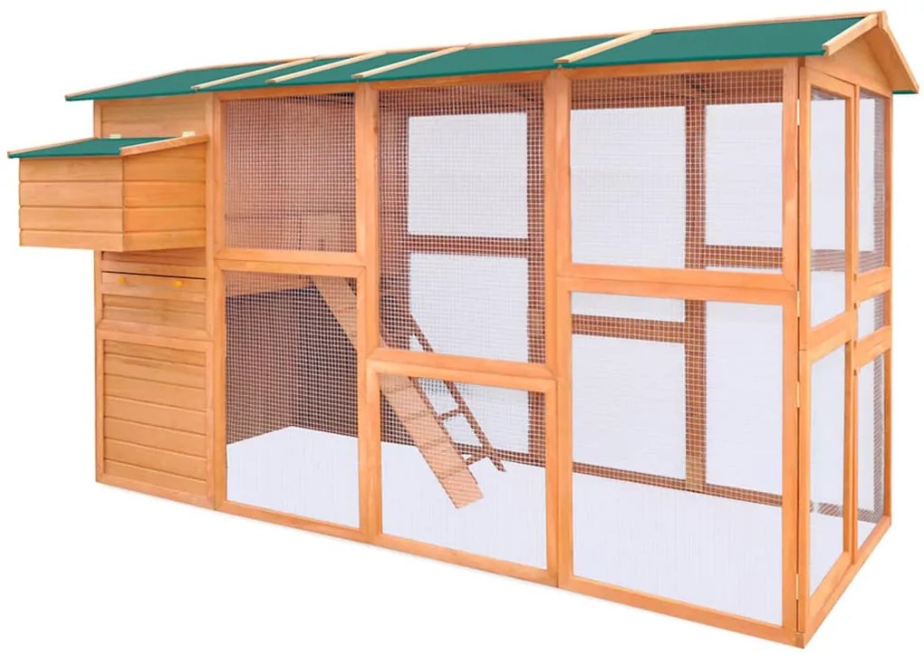 vidaXL fa tyúkól 295 x 163 x 170 cm