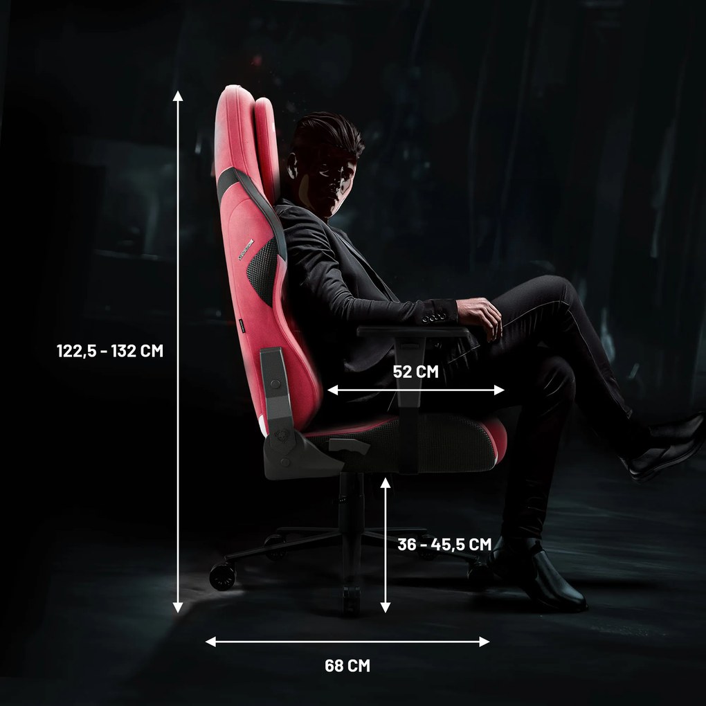 Gamer szék Normal Size, piros-fekete: Diablo X-One Prime Bloody Mary