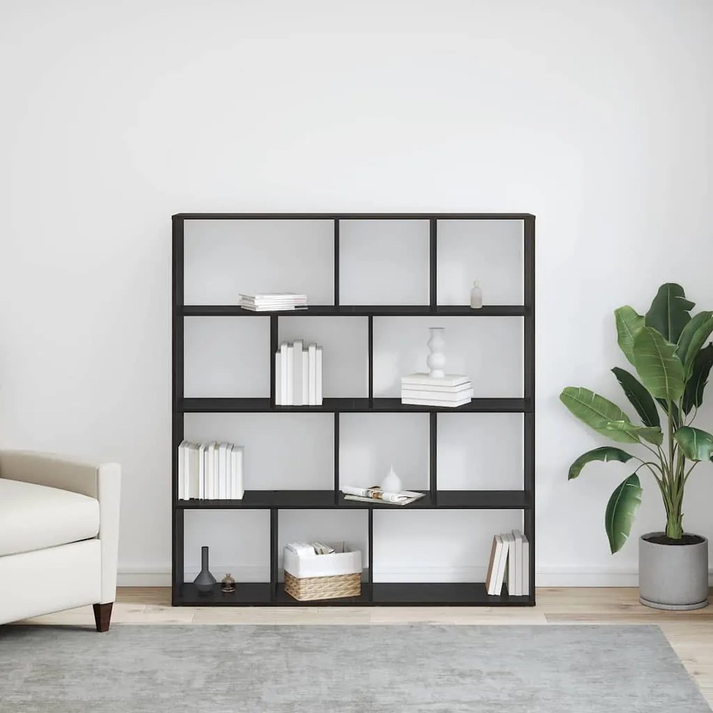 Könyvespolc Musta tammi 132 x 29 x 141.5 cm Faanyag