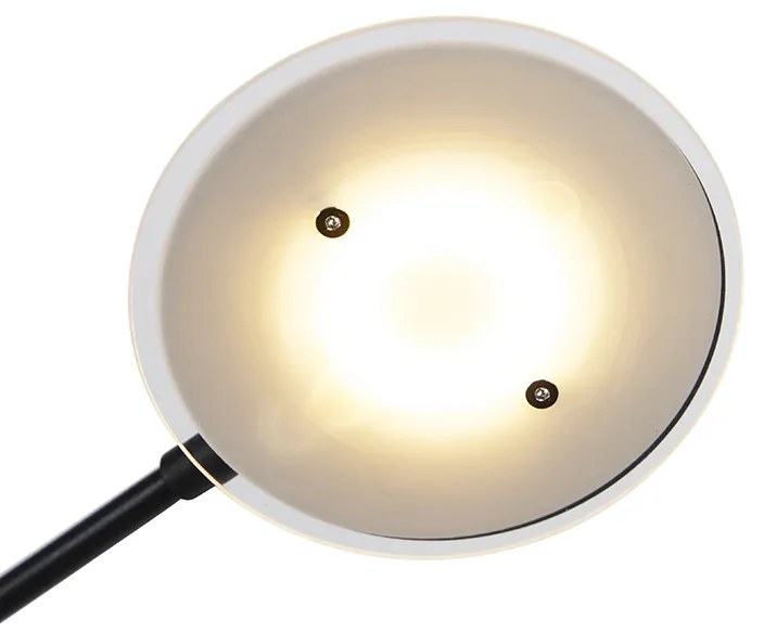 Állólámpa fekete olvasókarral, LED-del és USB-porttal - Sevilla