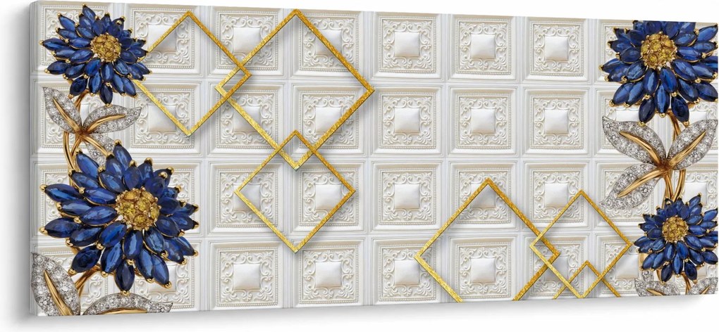 Kép - Gyémántvirágok (120x50 cm)