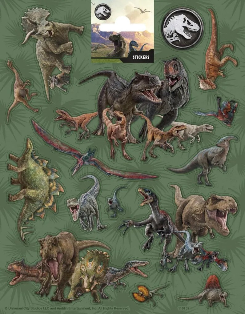Jurassic World Attack matrica