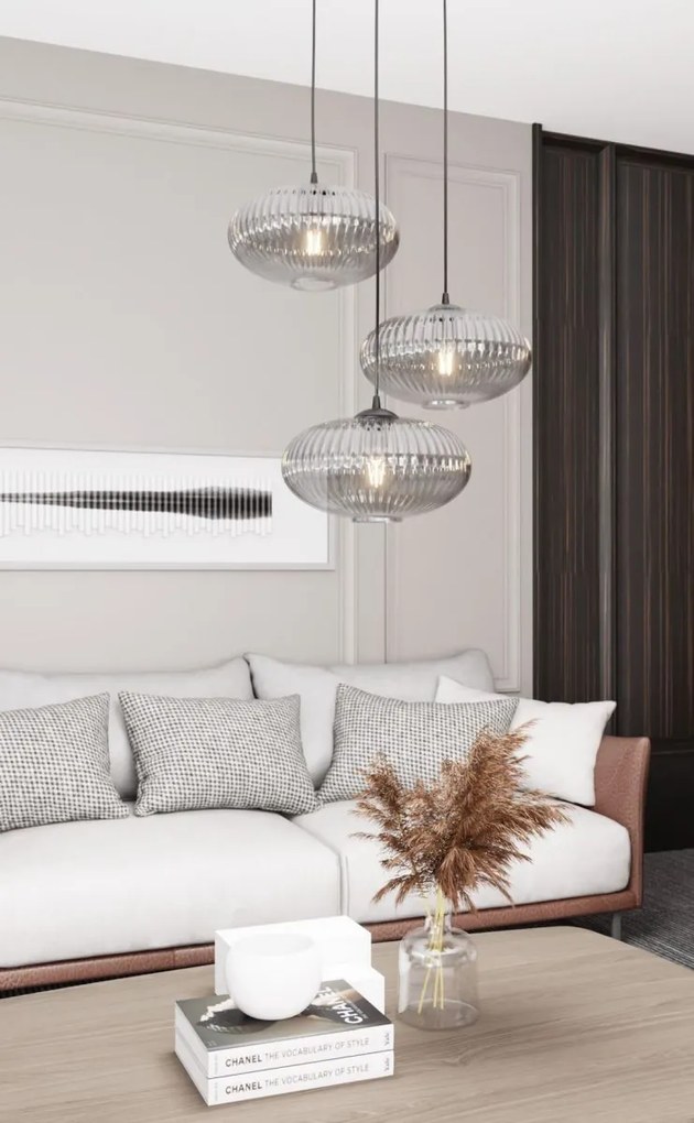 Emibig modern függeszték coco fekete grafit emi1377/3prem