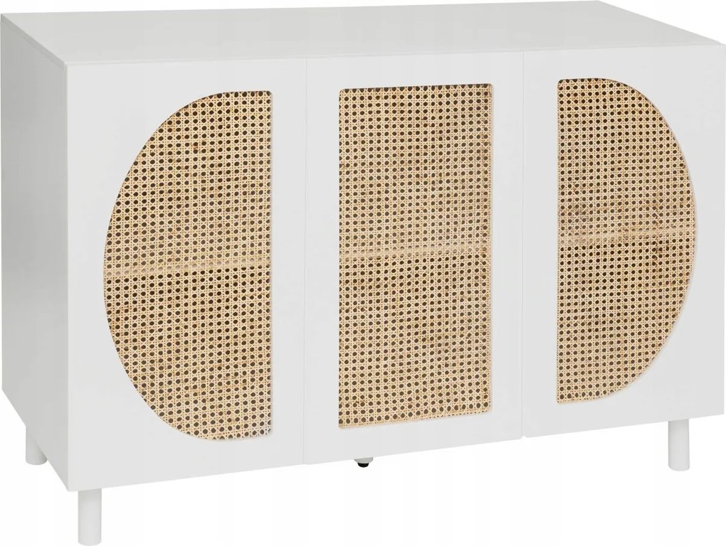 Cabras 3 ajtós komód Nappali Csendes Házikó Boho Rattan Előszoba