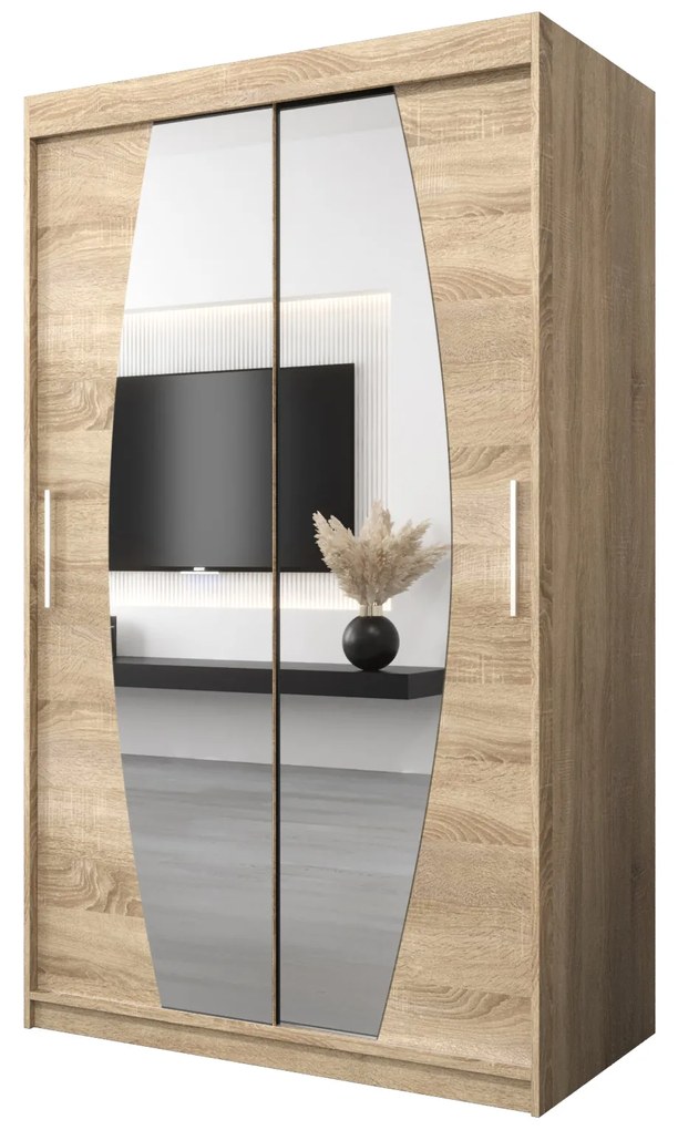 Ruhásszekrény 120 cm Eclipse (szonoma tölgy + szonoma tölgy). 1063398