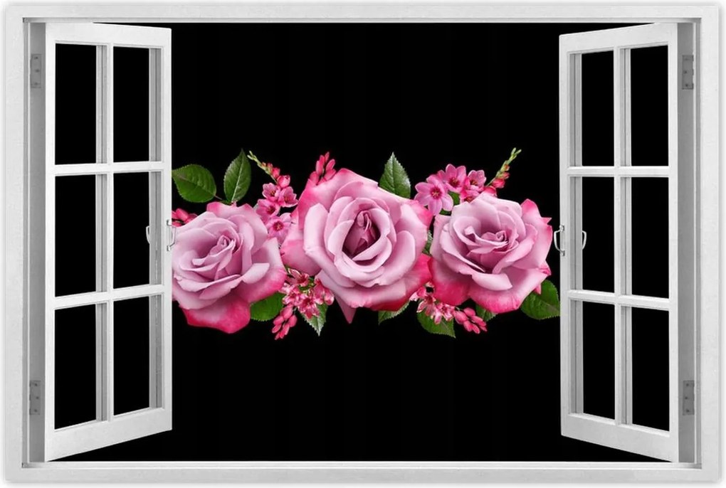 Poszterek 90x60 Rózsaszín rózsák anyukáknak