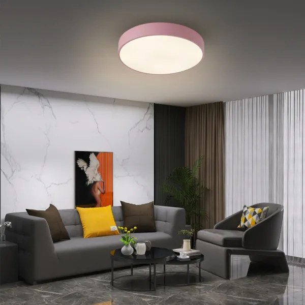 Brilagi - LED mennyezeti lámpa POOL LED/48W/230V 3000/4000/6000K 40 cm rózsaszín