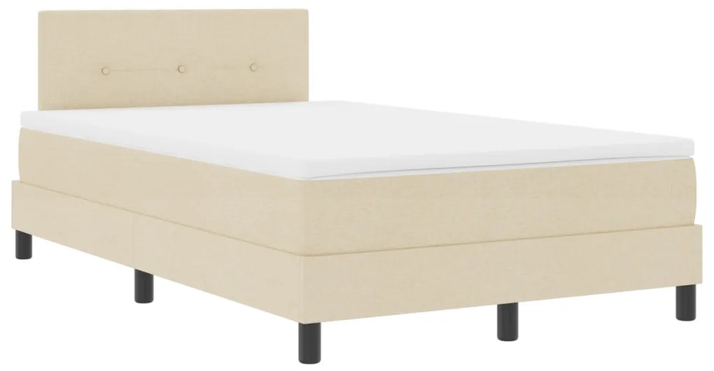 Boxspring Ágy matraccal Krém 120x200 cm Szövet
