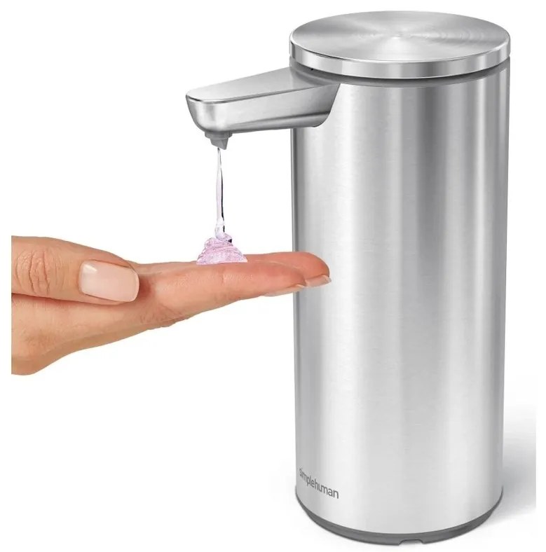 Simplehuman érintésmentes szappanadagoló 266 ml,újratölthető, csiszolt rozsdamentes acél