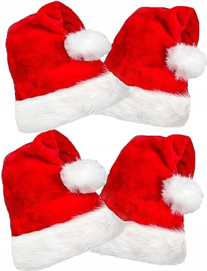 4 db karácsonyi mikulás Sapka felnőtteknek,cégeknek és gyerekeknek