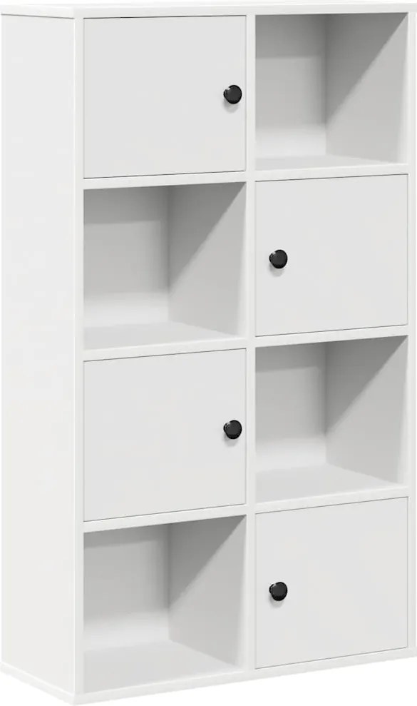 vidaXL fehér szerelt fa könyvespolc 60x24x101,5 cm