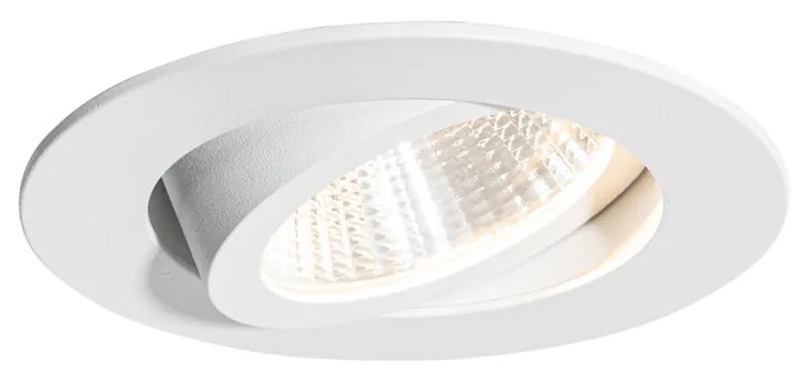 Süllyesztett spotlámpa fehér 6,8 cm LED-del 545 lm szabályozható IP65 - Gaius