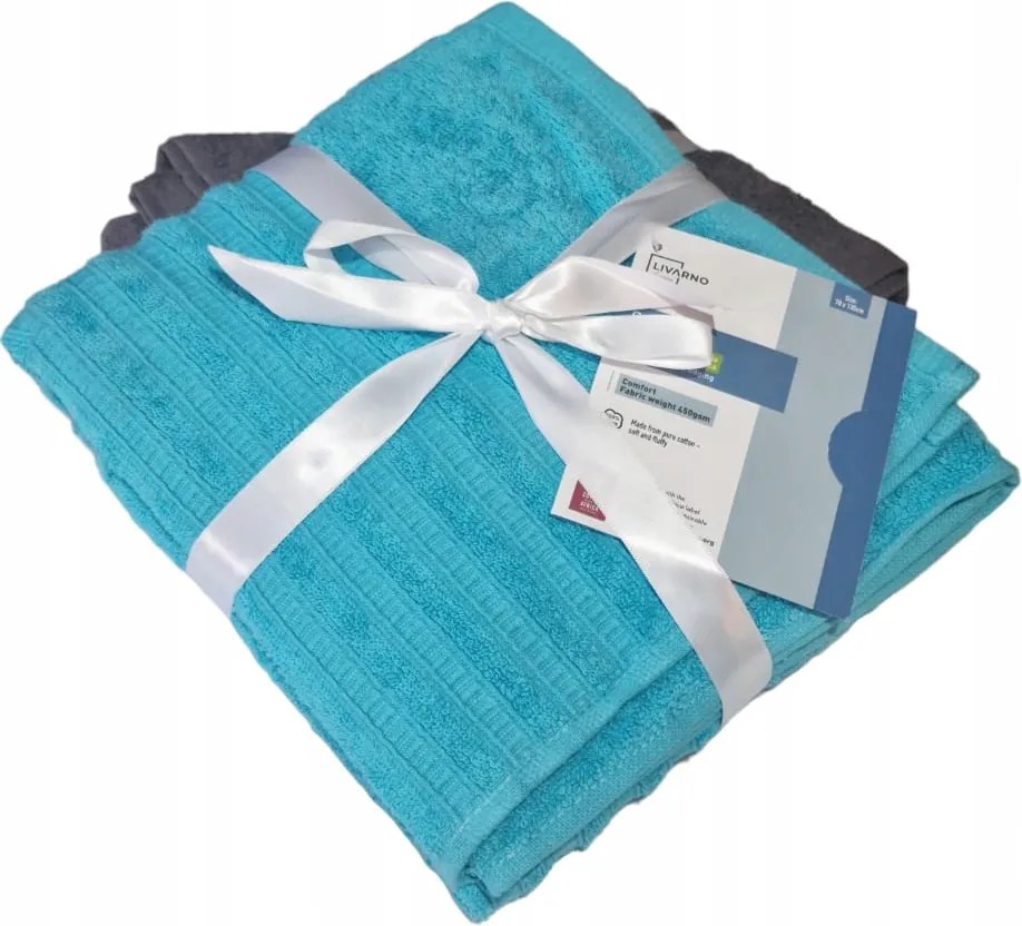 Frottír fürdőlepedő 70x130 Türkizkék /kék nedvszívó