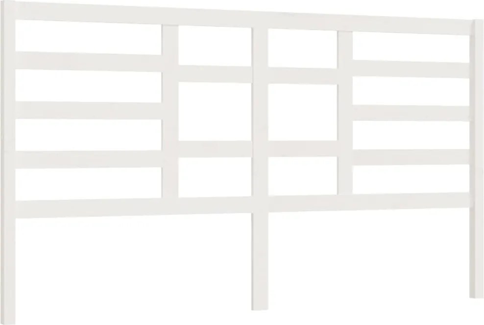 vidaXL fehér tömör fenyőfa ágyfejtámla 186 x 4 x 104 cm