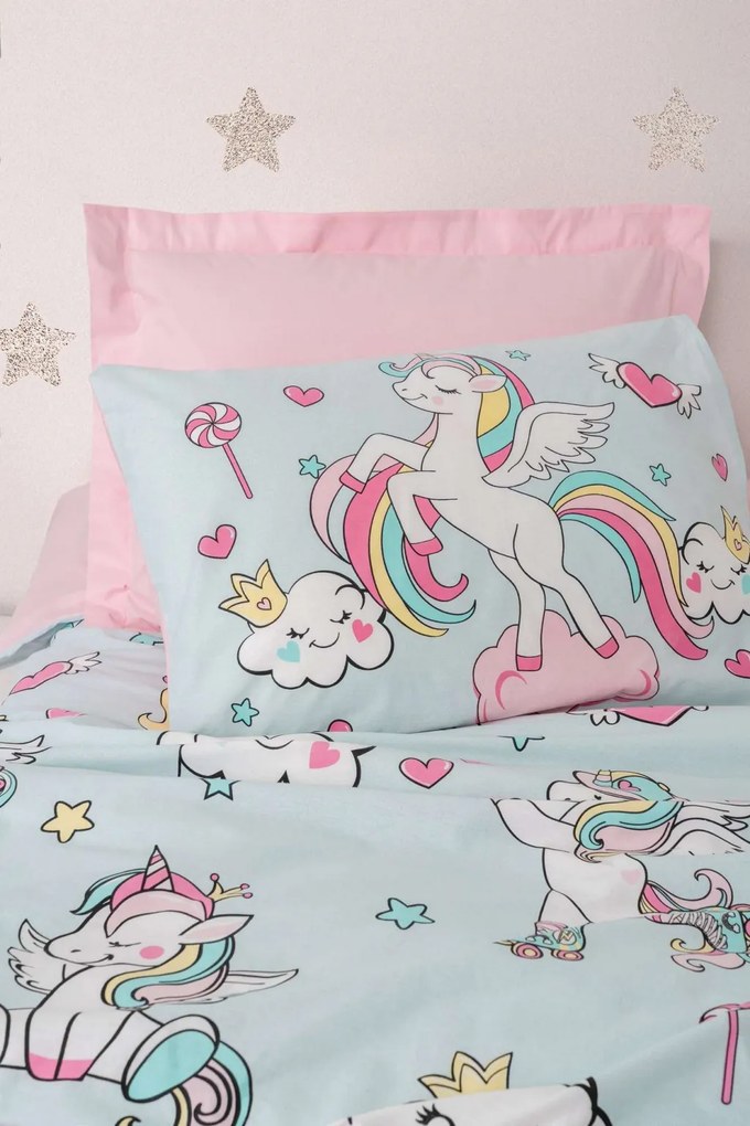 Twinka Ranforce Young egyszemélyes ágyneműhuzat garnitúra, rózsaszín