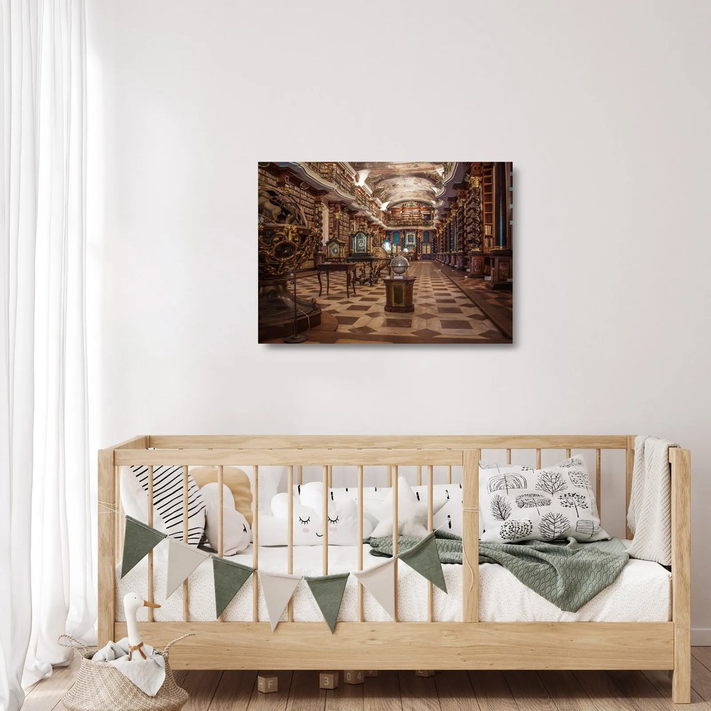 Kép - Prága Clementinum (üvegen) (70x50 cm)