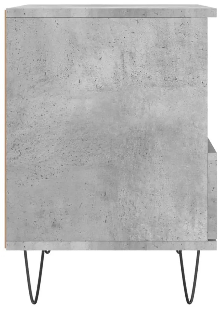 2 db betonszürke szerelt fa éjjeliszekrény 40 x 35 x 50 cm