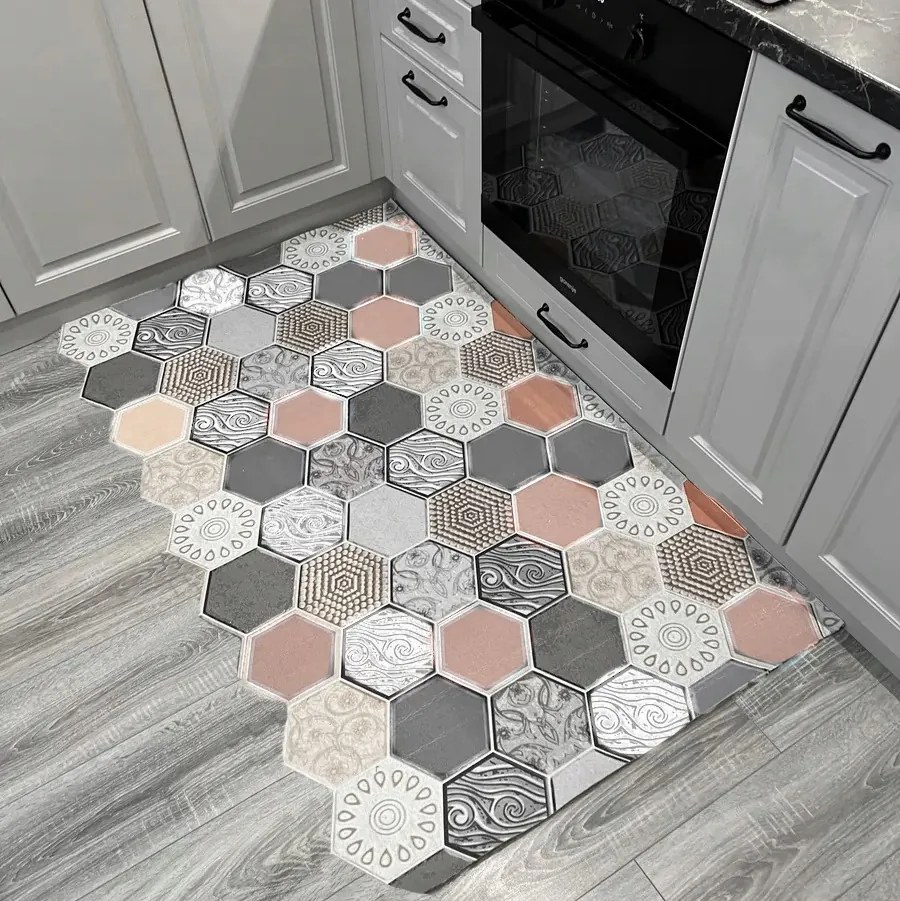 Konyhai szőnyeg 60x160 Skandináv Könnyen tisztítható szőnyeg bézs