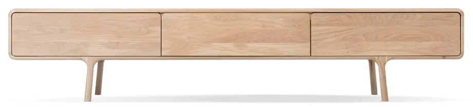 Fawn tömör tölgyfa TV állvány 3 fiókkal - Gazzda