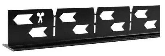 REA-K3218 - Lejtős profil 140 cm fekete