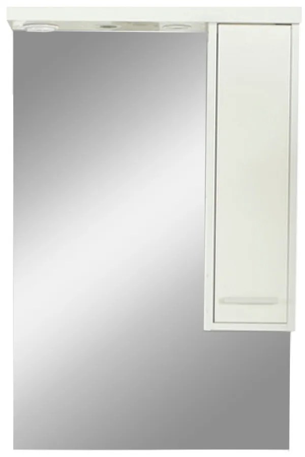 Nerva 65 cm-es tükrös felsőszekrény fehér