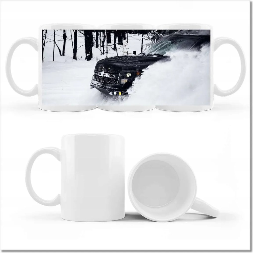 Fotó bögre Szórakozás a hóban Tél