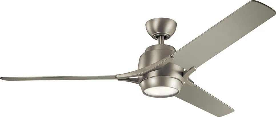KICHLER KLF-ZEUS-60-BN ZEUS Ventilátoros lámpa Nikkel, Ezüst LED IP20