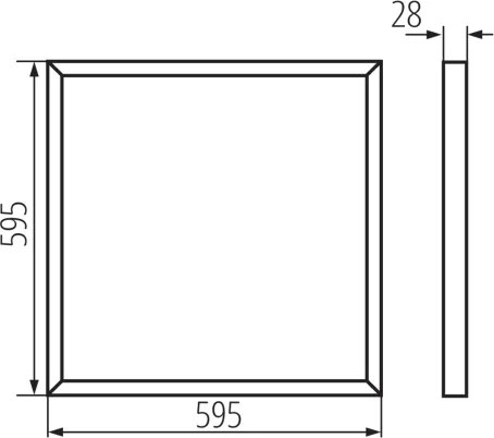 Kanlux 31173 - LED mennyezeti panel BAREV LED/40W/230V 4000K 60x60 cm