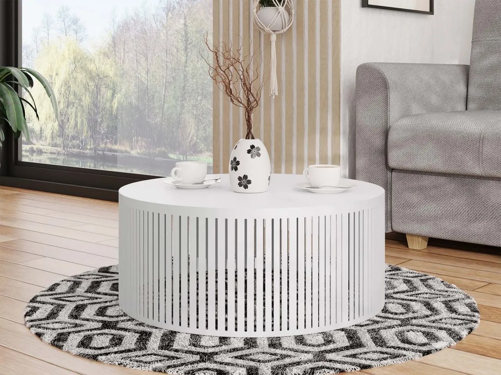 Dohányzóasztal Konezo Mini (fehér + sarkvidéki fehér) . 1103724