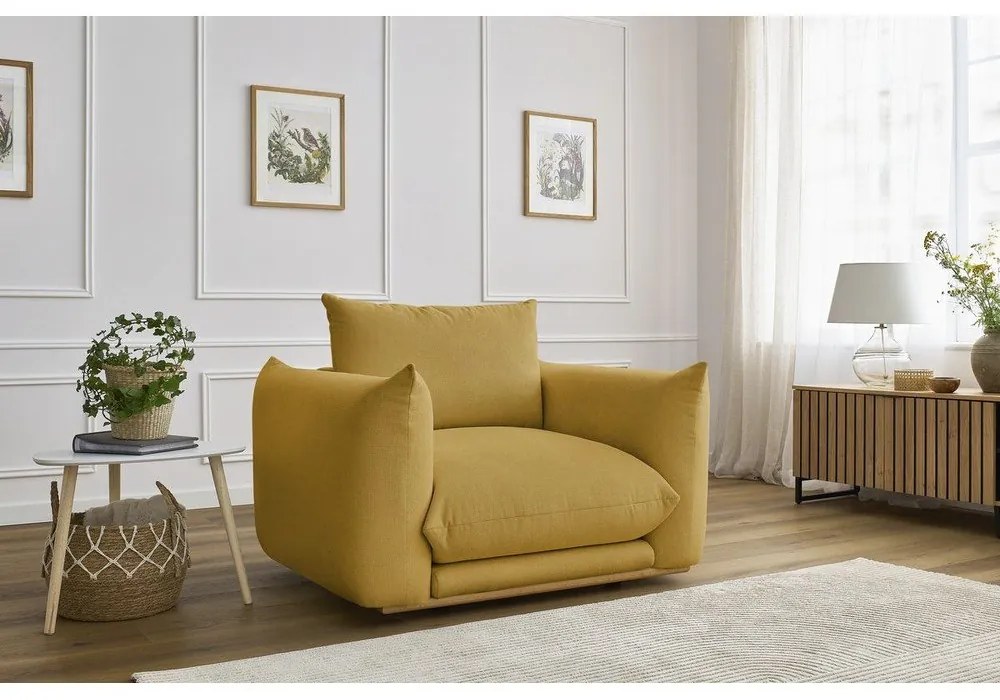 Sárga fotel Ernest – Bobochic Paris