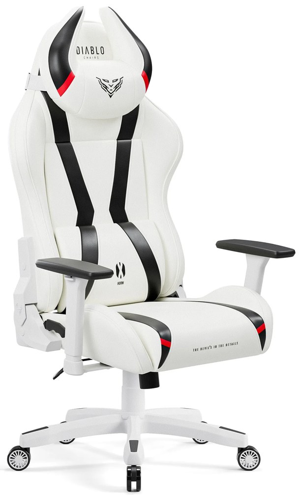Diablo X-Horn 2.0 gamer szék Nagy méret: Fehér-fekete