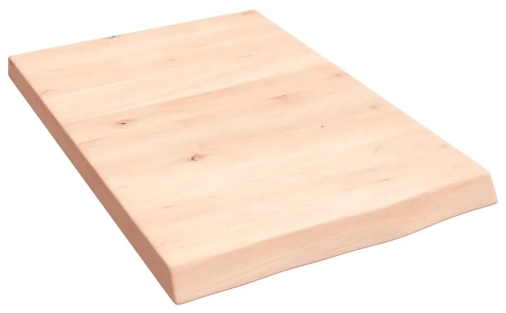 kezeletlen tömör tölgyfa fali polc 40x60x(2-4) cm