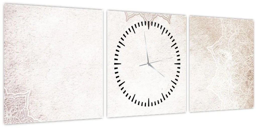 Kép - Mandalák a falban (órával) (90x30 cm)